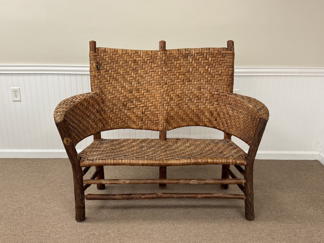 Old Hickory Chair Co. Settee (1 of 9)