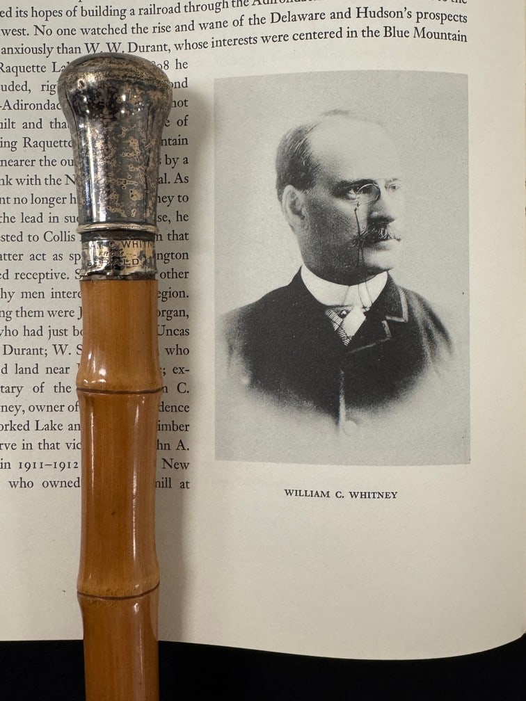 William C. Whitney's Engraved Cane / Log Scale (1 of 5)