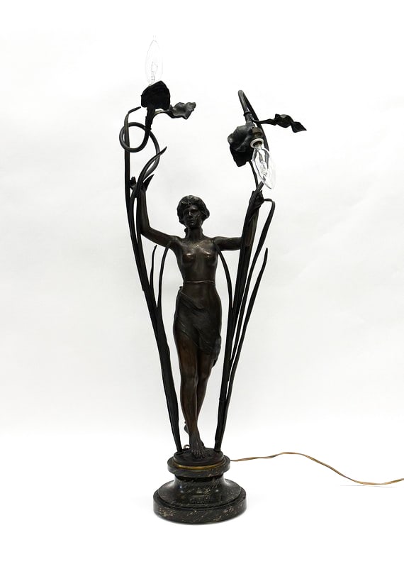 Art Nouveau Figural Lamp (1 of 6)