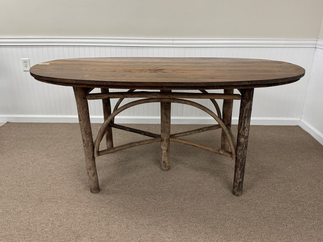 Old Hickory Branded Oval Top Dining Table (1 of 4)