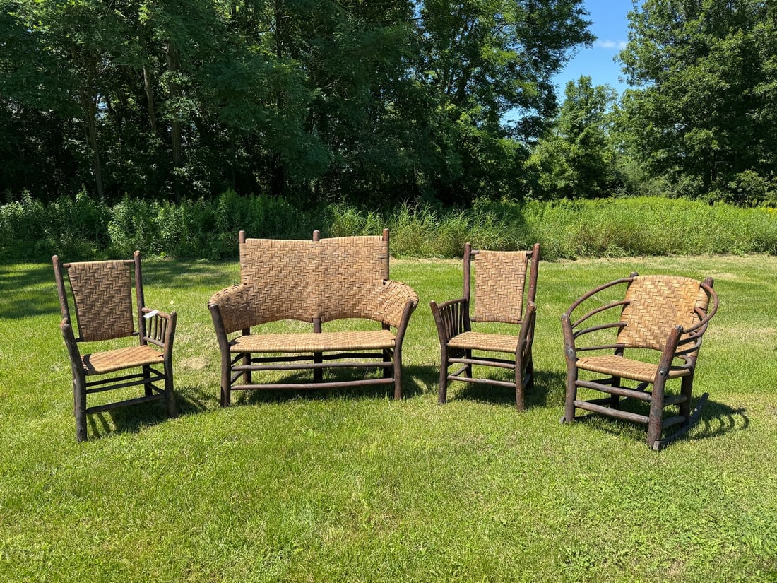 4 Piece Signed Old Hickory Porch Set (1 of 8)