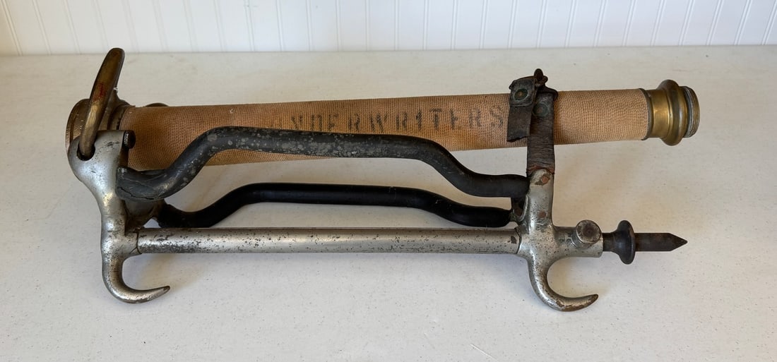 Early Brass Fire Hose Nozzle - Samuel Easeman Co. (1 of 3)