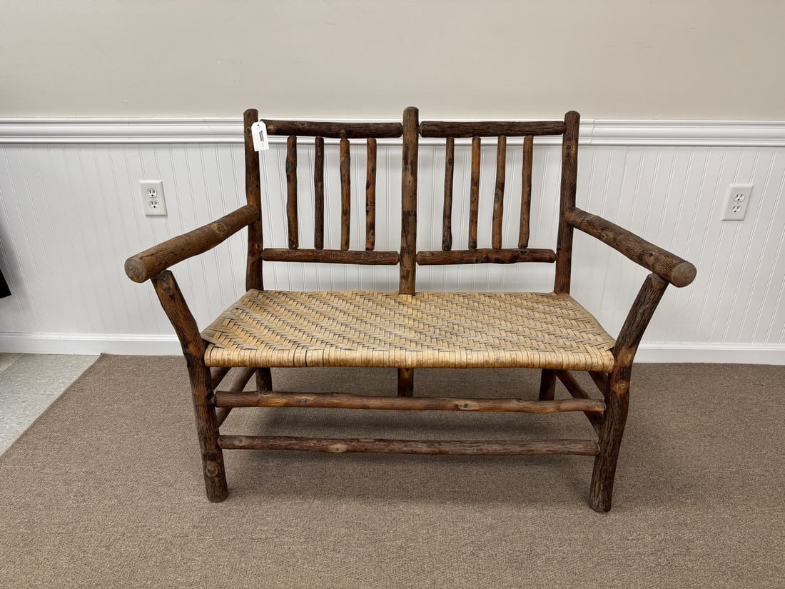 Indiana Hickory Settee with Original Label (1 of 4)