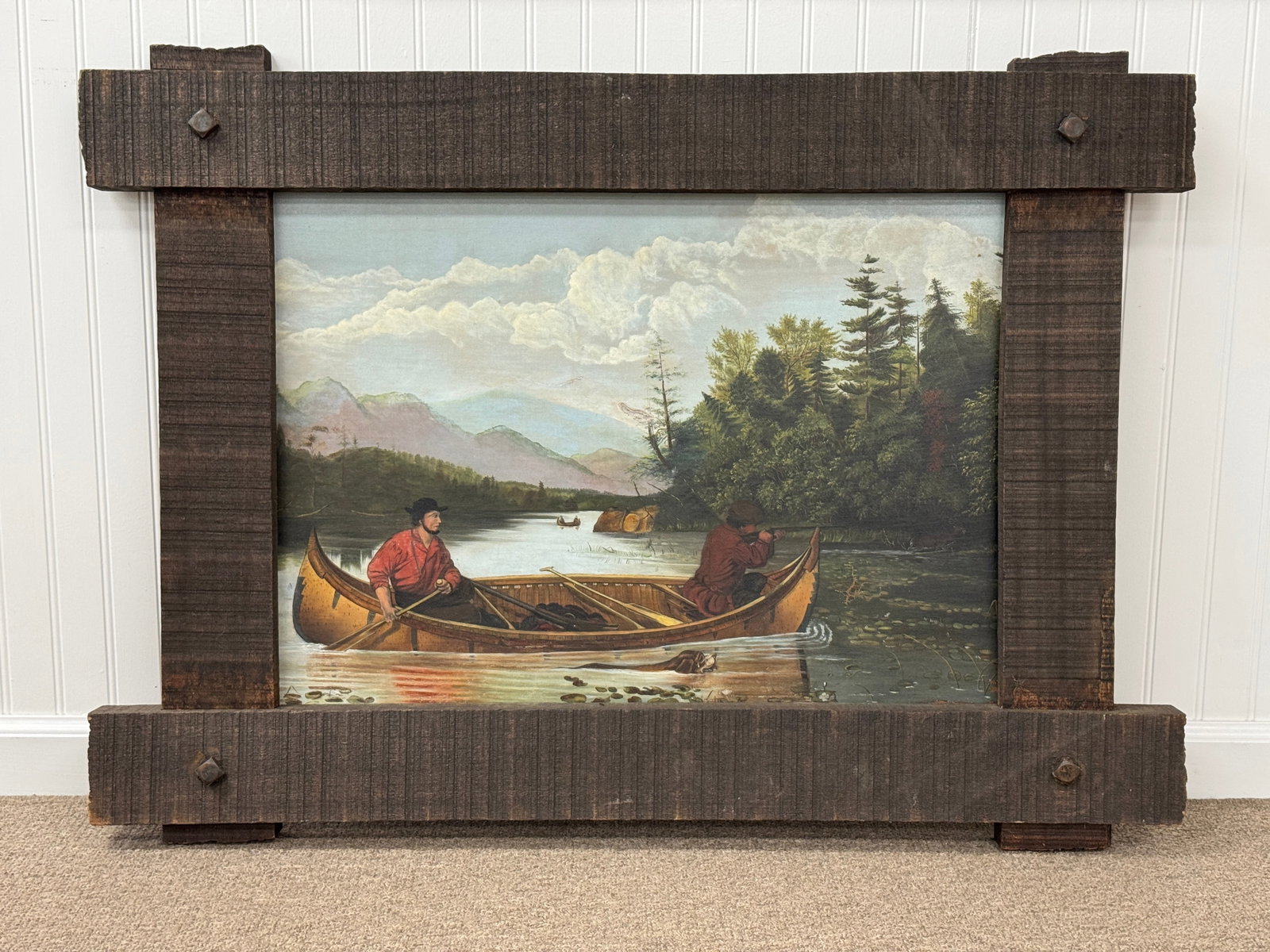 Adirondack Oil Painting in the style of A.F. Tait (1 of 4)