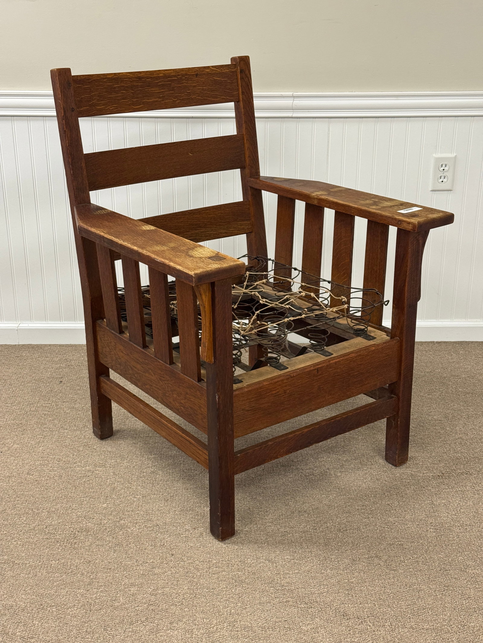 Mission Oak Arm Chair (1 of 4)