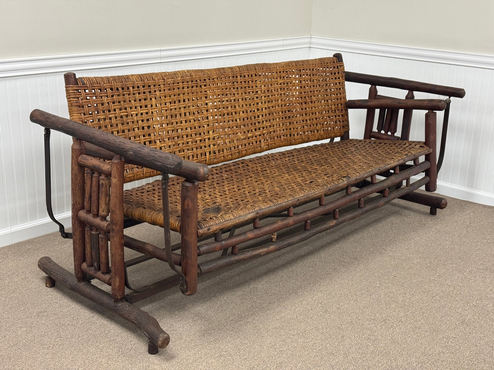 Rare Old Hickory Adirondack Porch Glider (1 of 6)