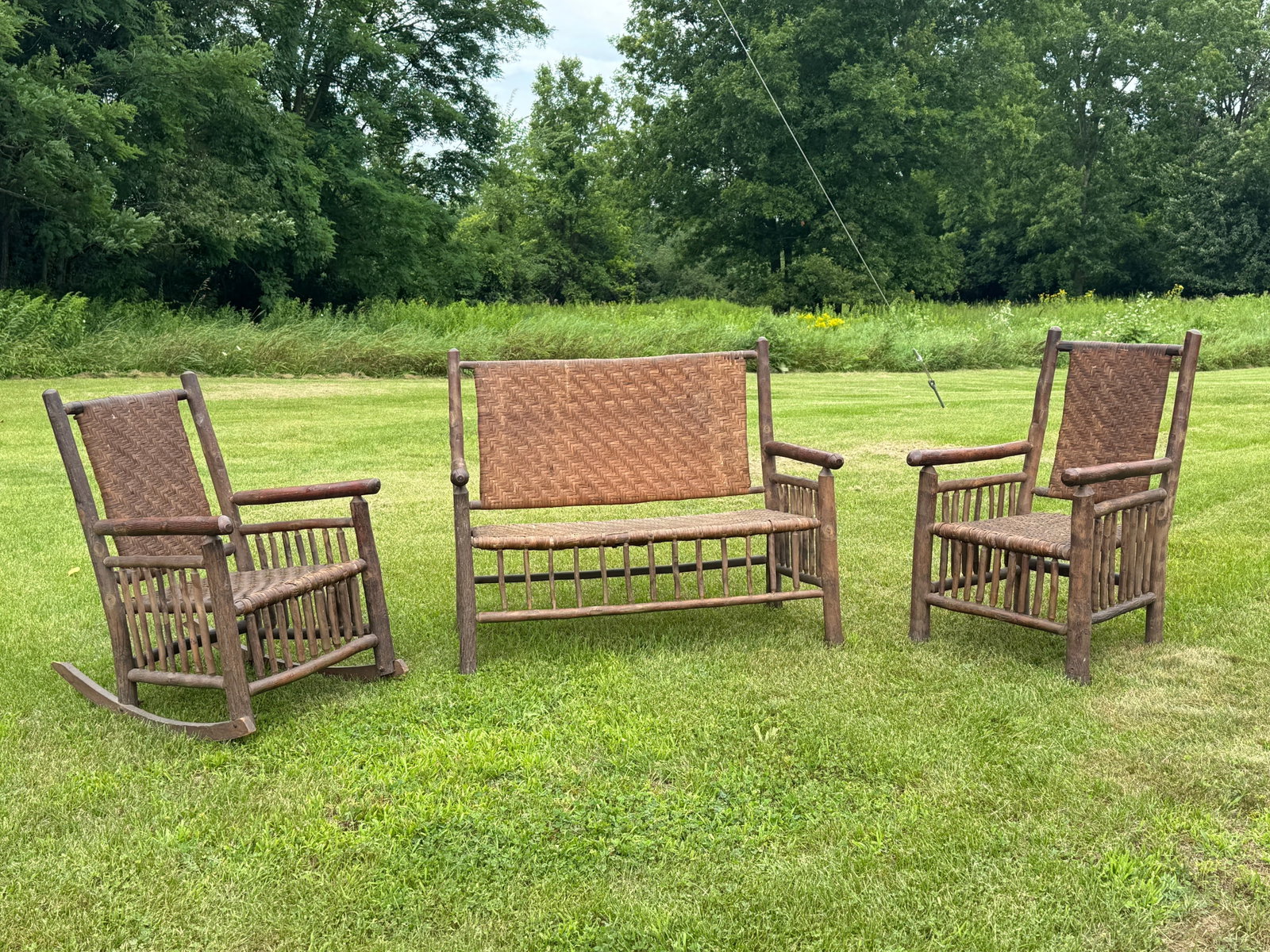 Old Hickory Furniture Co. Branded 3pc Porch Set (1 of 8)