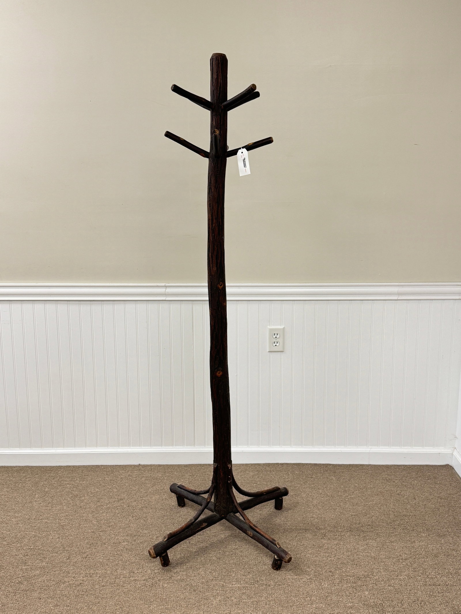 Old Hickory Coat Tree: 67" tall.