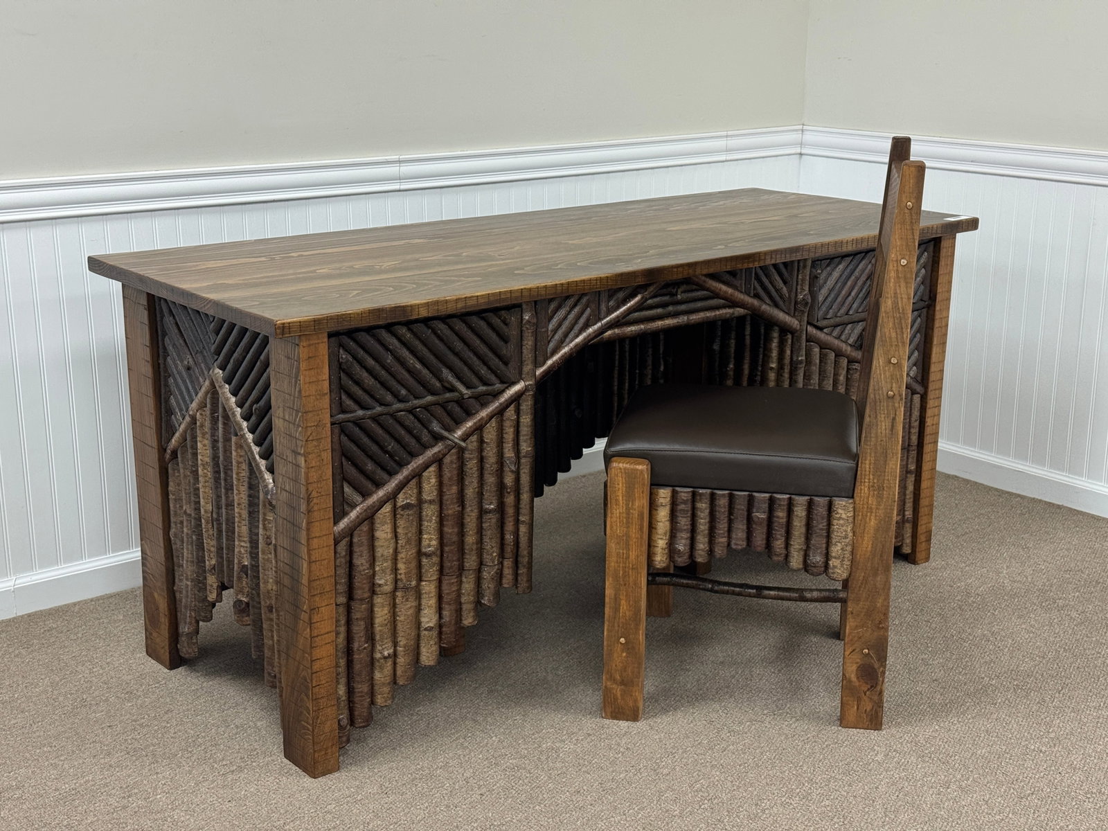 Adirondack Mosaic Executive Desk w/ Chair (1 of 9)