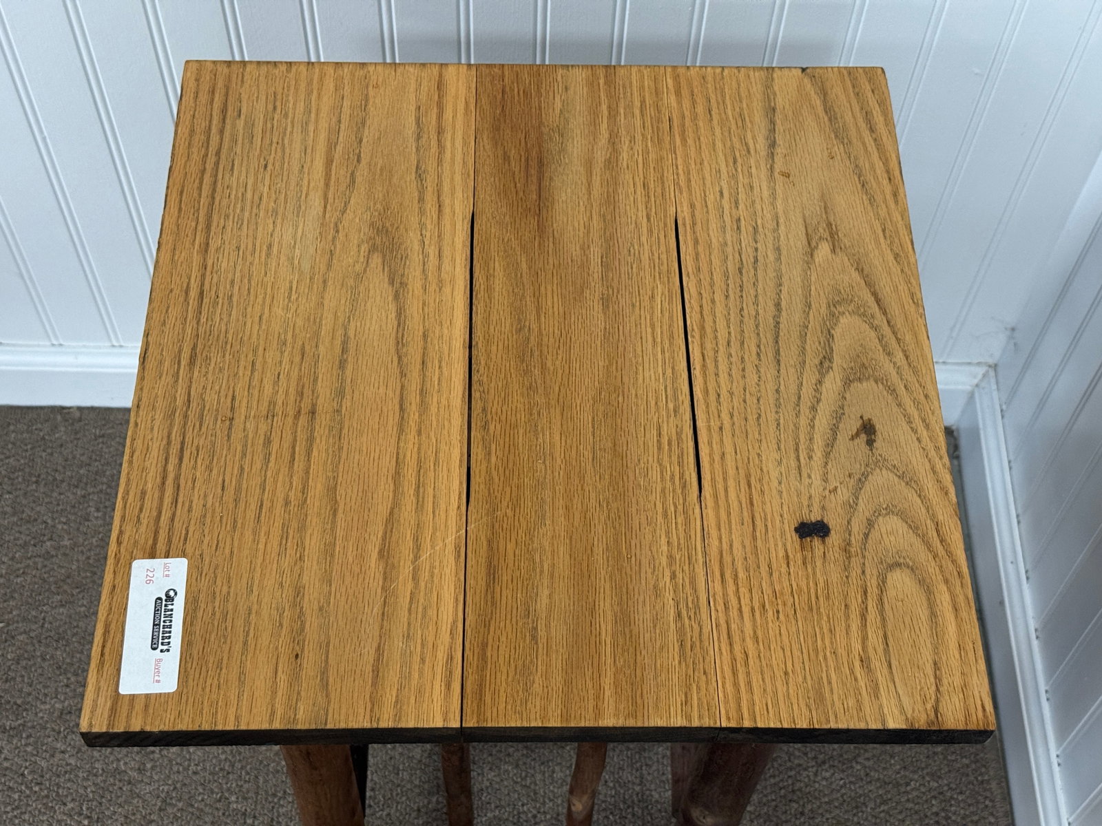 Old Hickory Branded Taboret Stand - 3