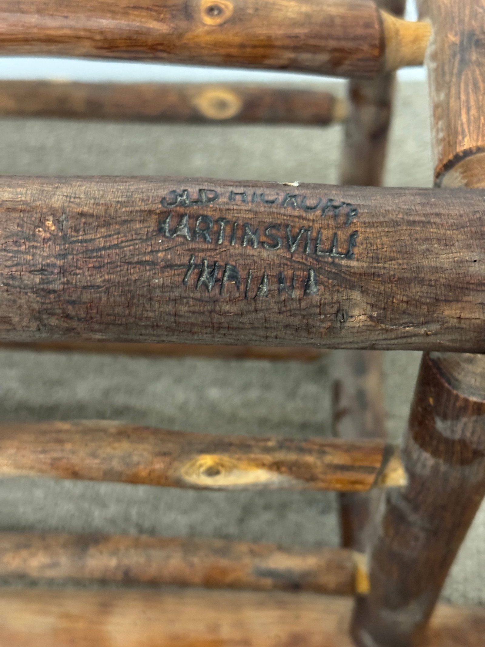 Old Hickory Branded Taboret Stand - 4