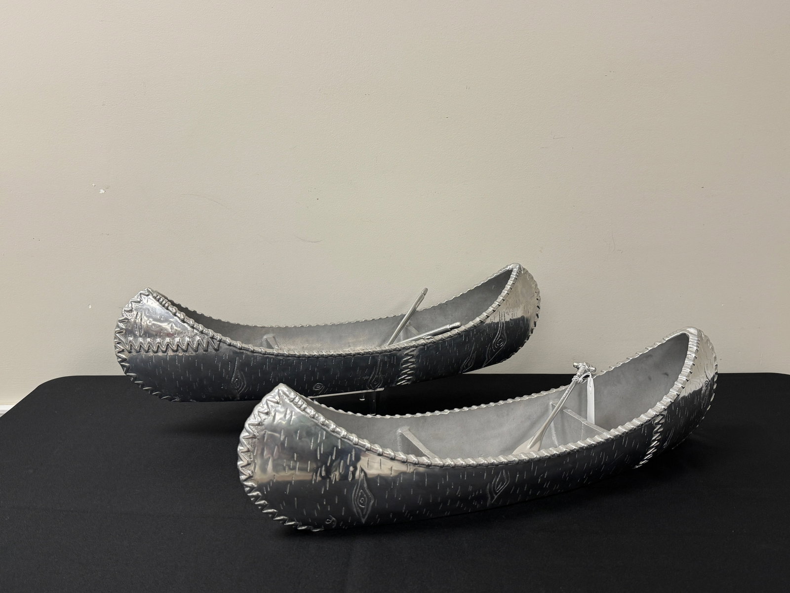 2 Contemporary Aluminum Canoe Table Centerpieces (1 of 4)