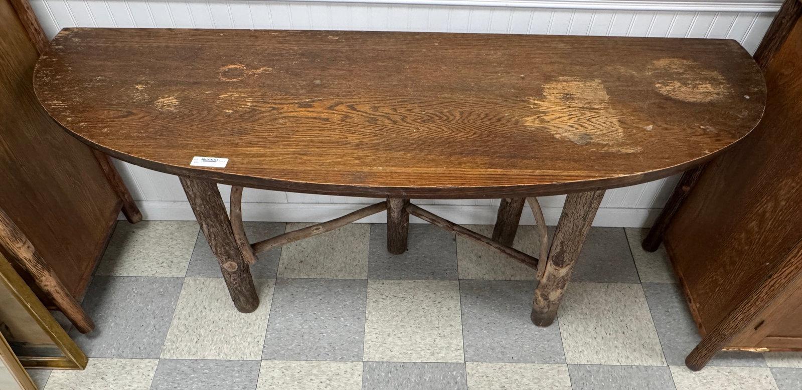 Old Hickory Oval Drop Leaf Dining Table - 3