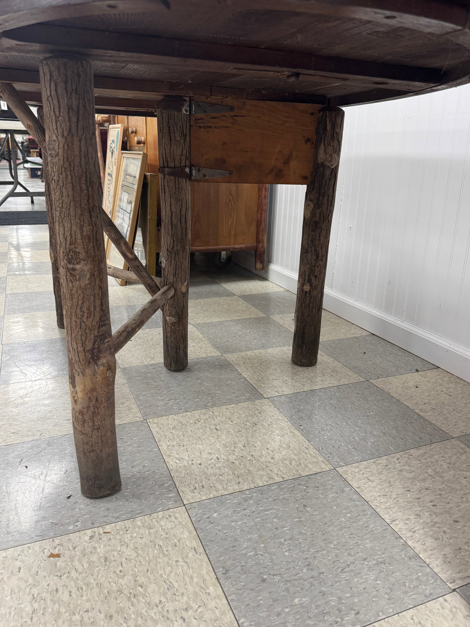 Old Hickory Oval Drop Leaf Dining Table - 5