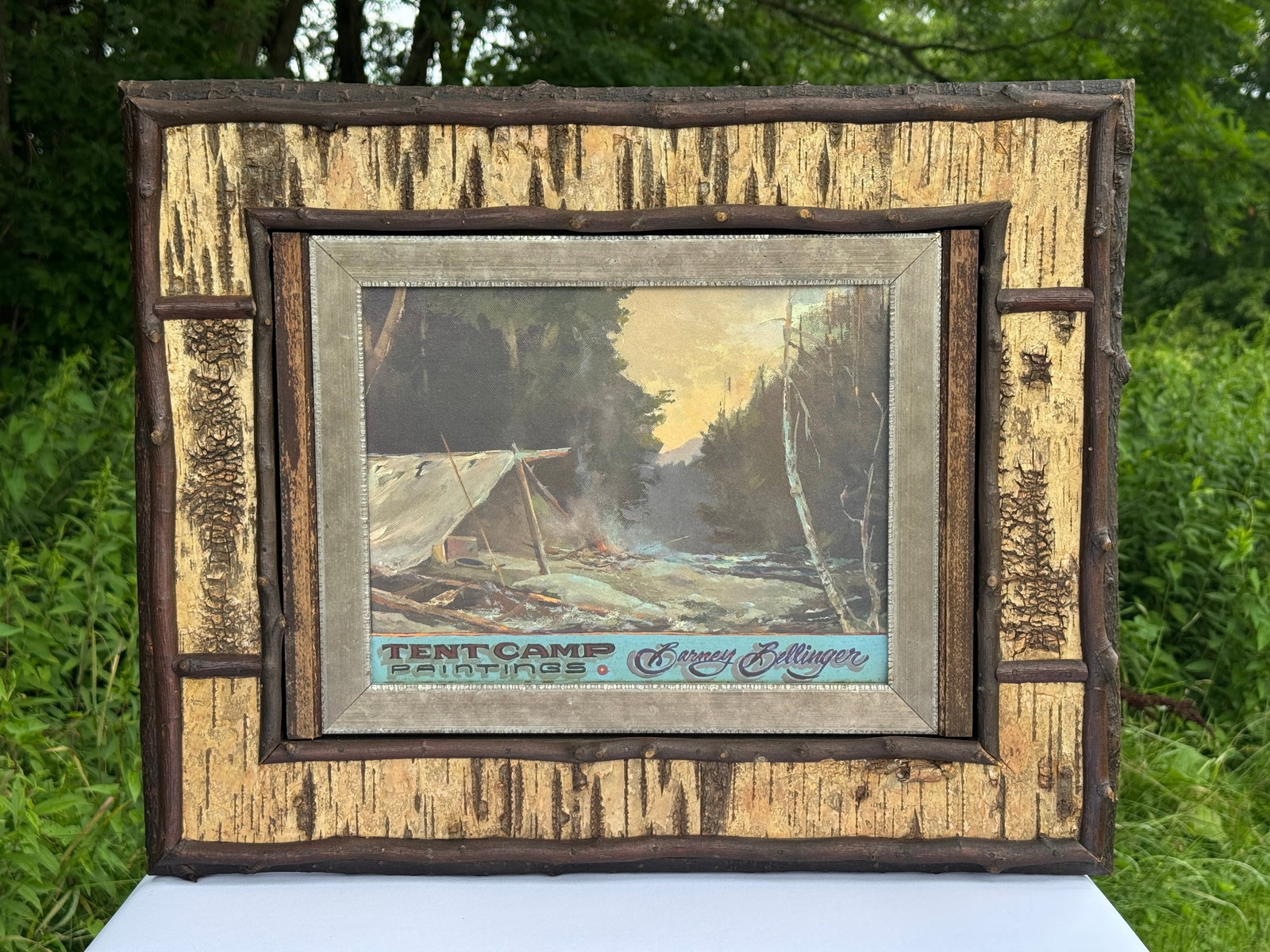 Barney Bellinger Tent Camp Paintings Trade Sign (1 of 4)