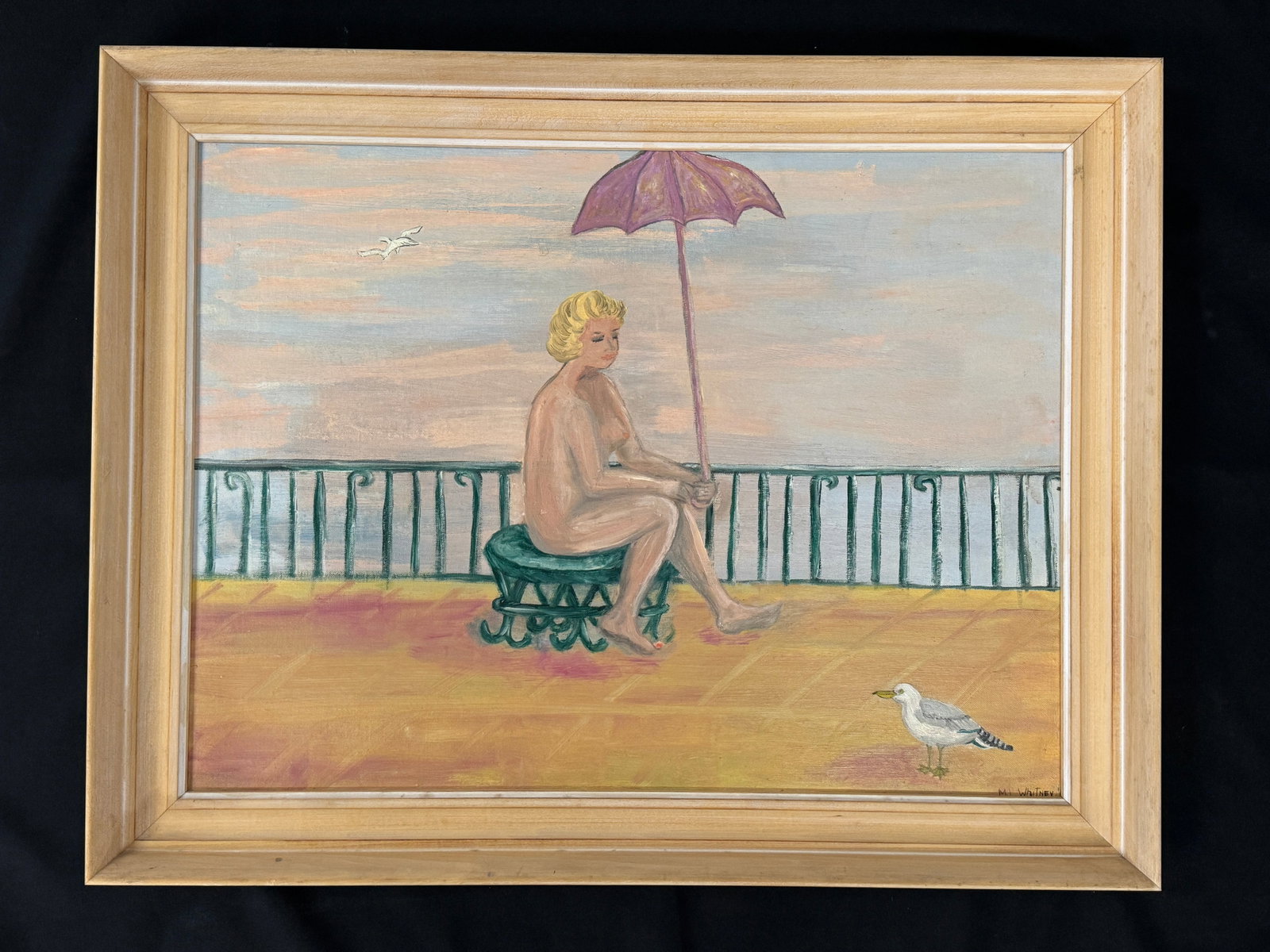 Marylou Whitney Oil on Board Painting