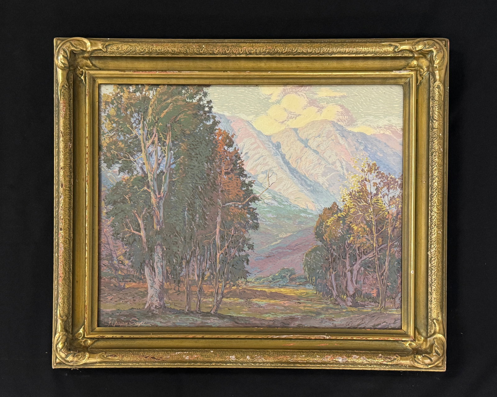 F. Grayson Sayre Landscape Serigraph (1 of 3)