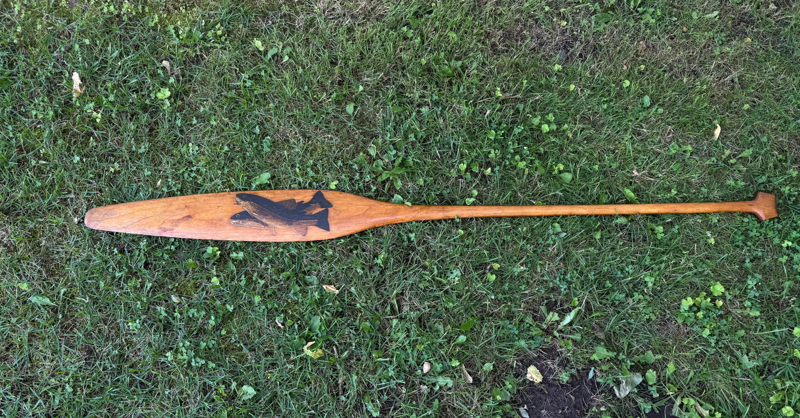 Adirondack Guideboat Paddle w/ Painted Trout (1 of 7)