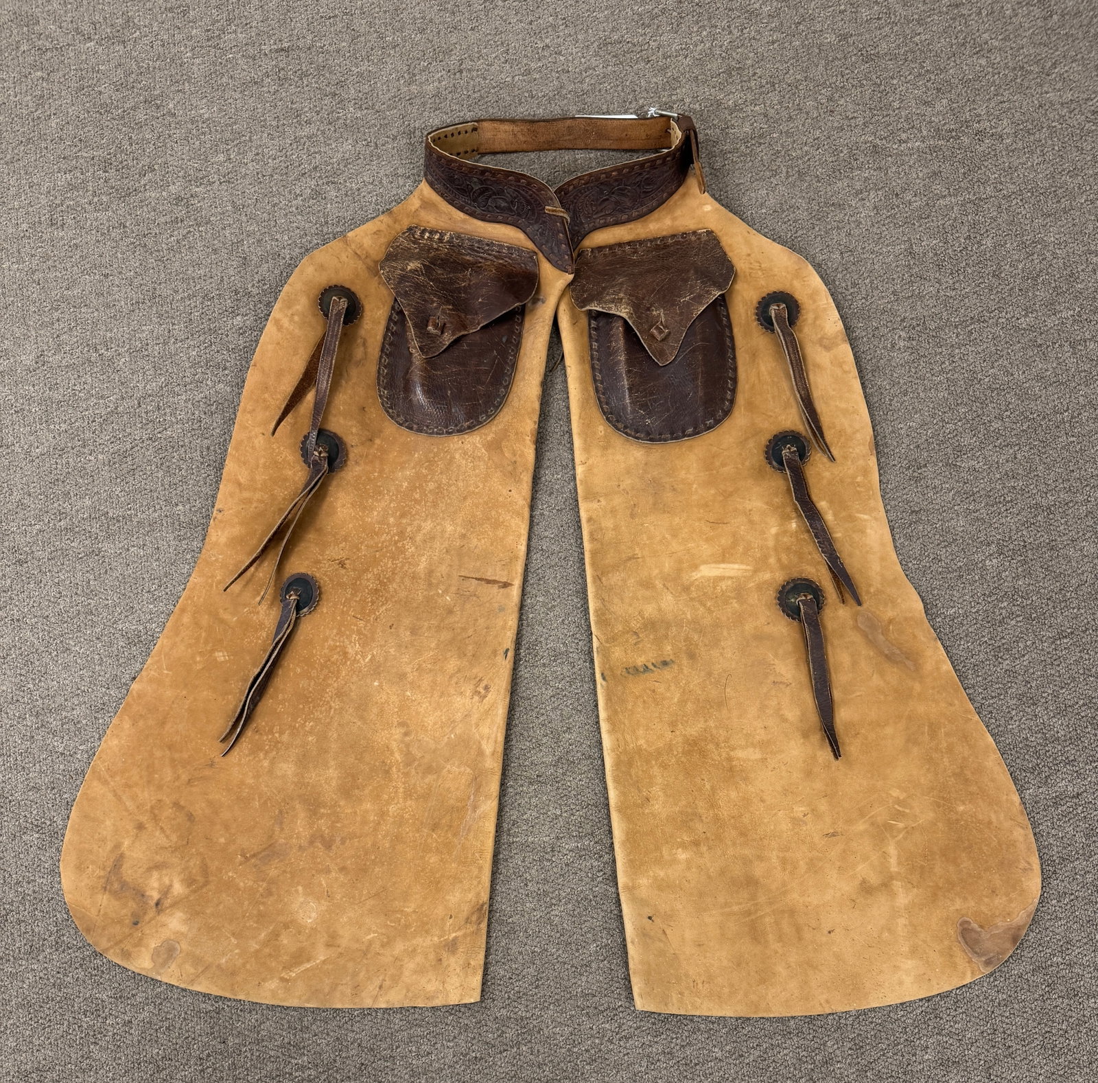 N. Porter Western Leather Chaps (1 of 3)