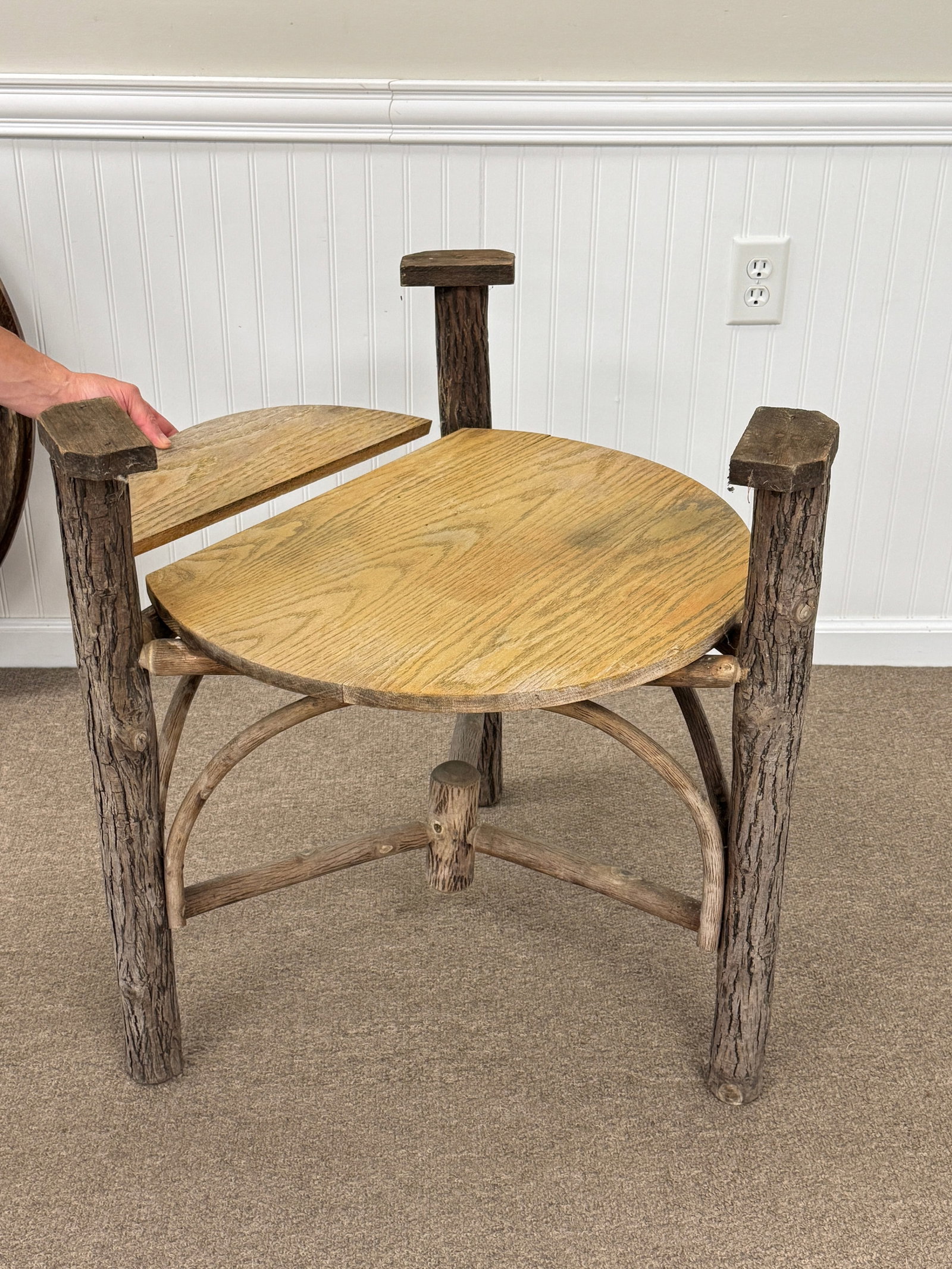 Old Hickory 36" Round Table - 5