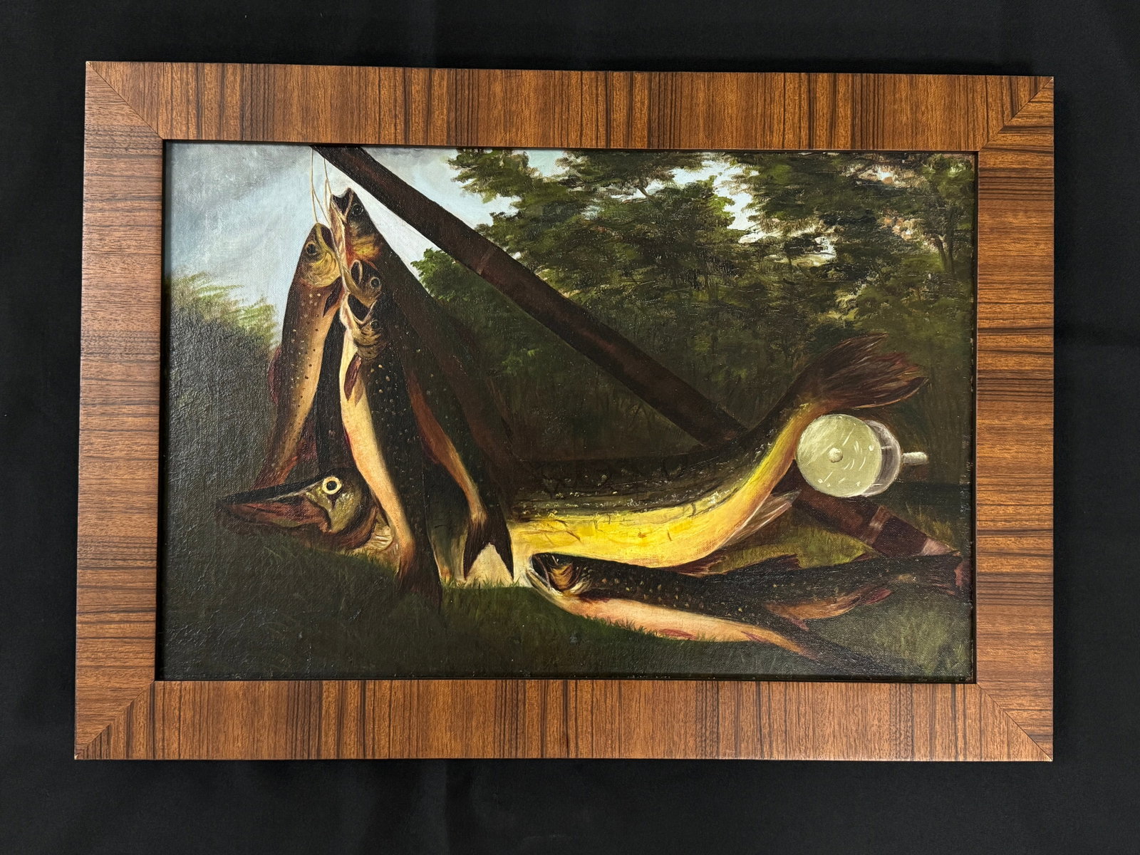 Oil on Canvas Fish Painting (1 of 3)