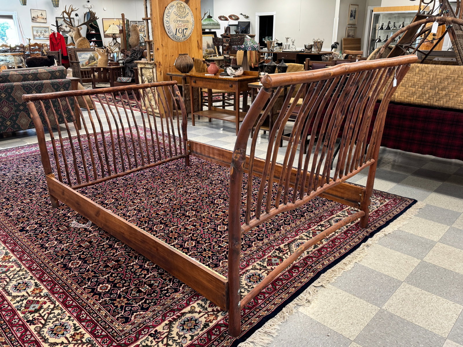 Old Hickory Style Bed - 4