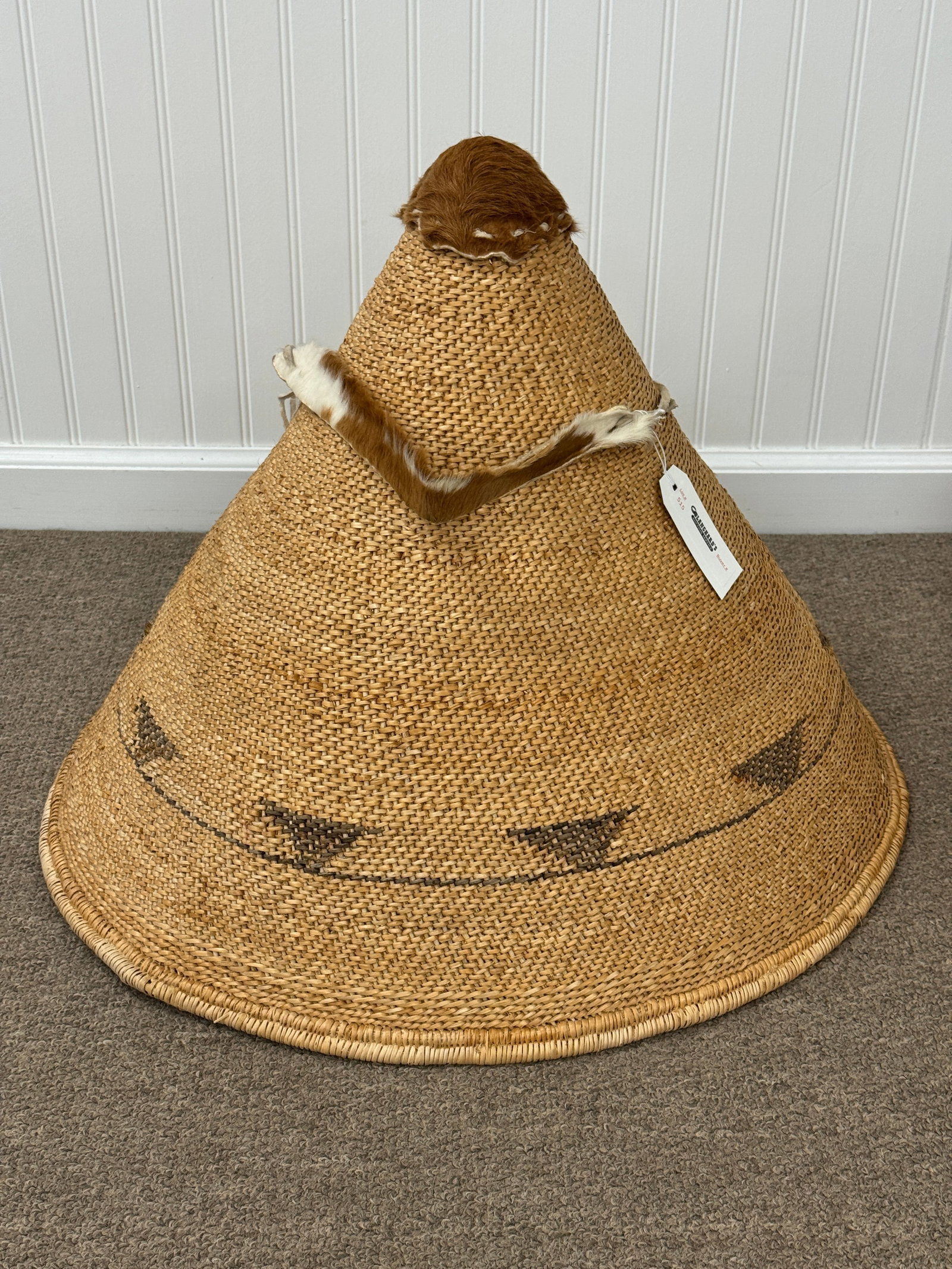 2 Native American Burden Conical Baskets - 2