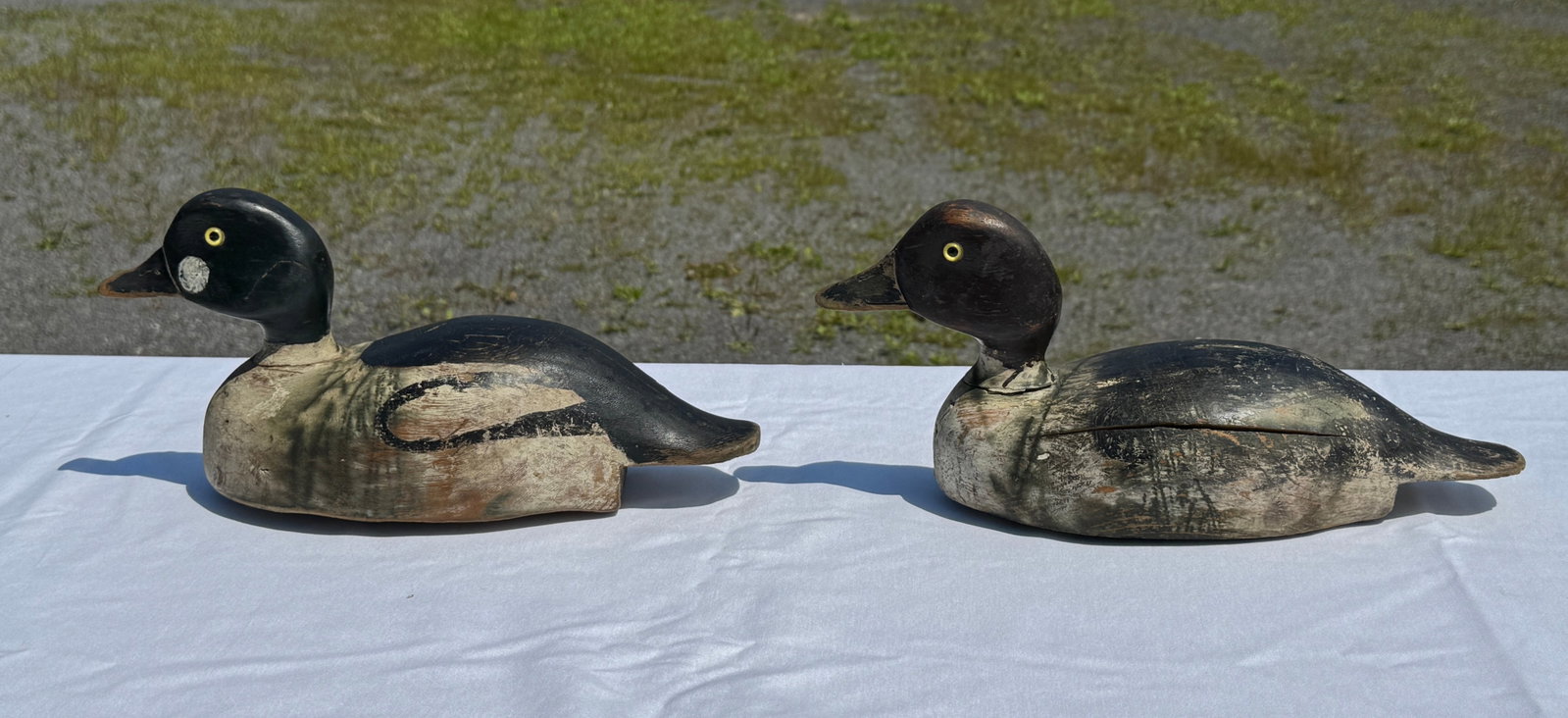 George Blevins Hen and Drake Goldeneye Duck Decoys (1 of 6)