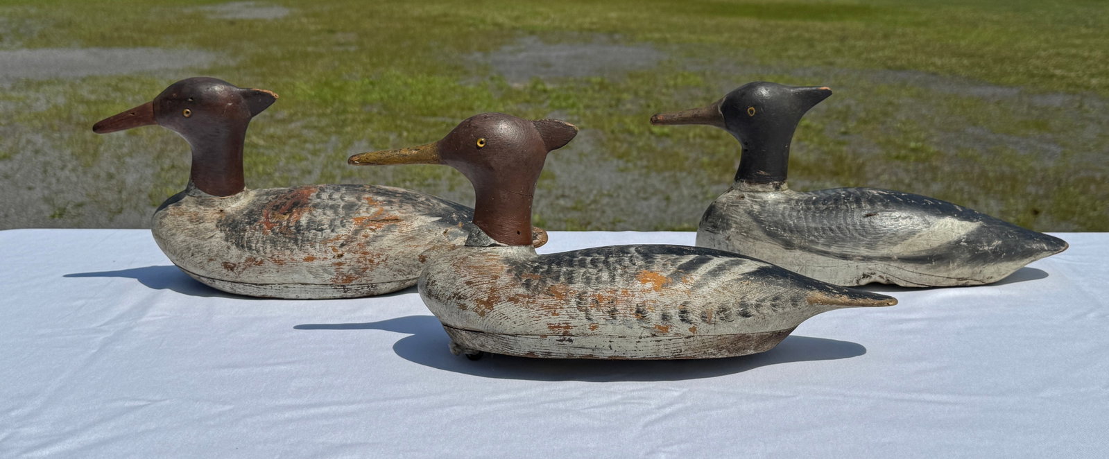 3 Ed Heath Red Breasted Merganser Duck Decoys (1 of 7)