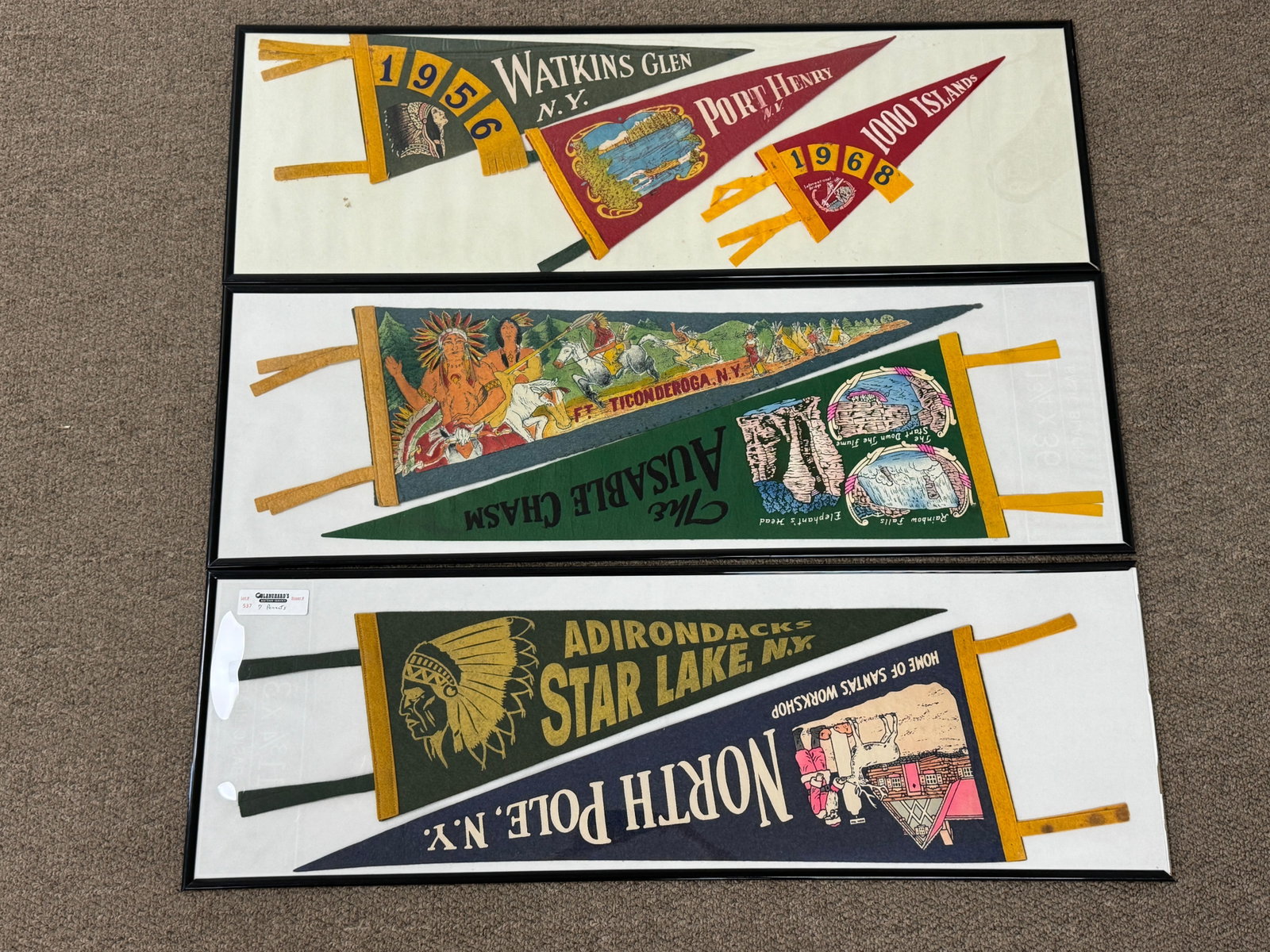 Collection of 7 Felt Pennants (1 of 2)