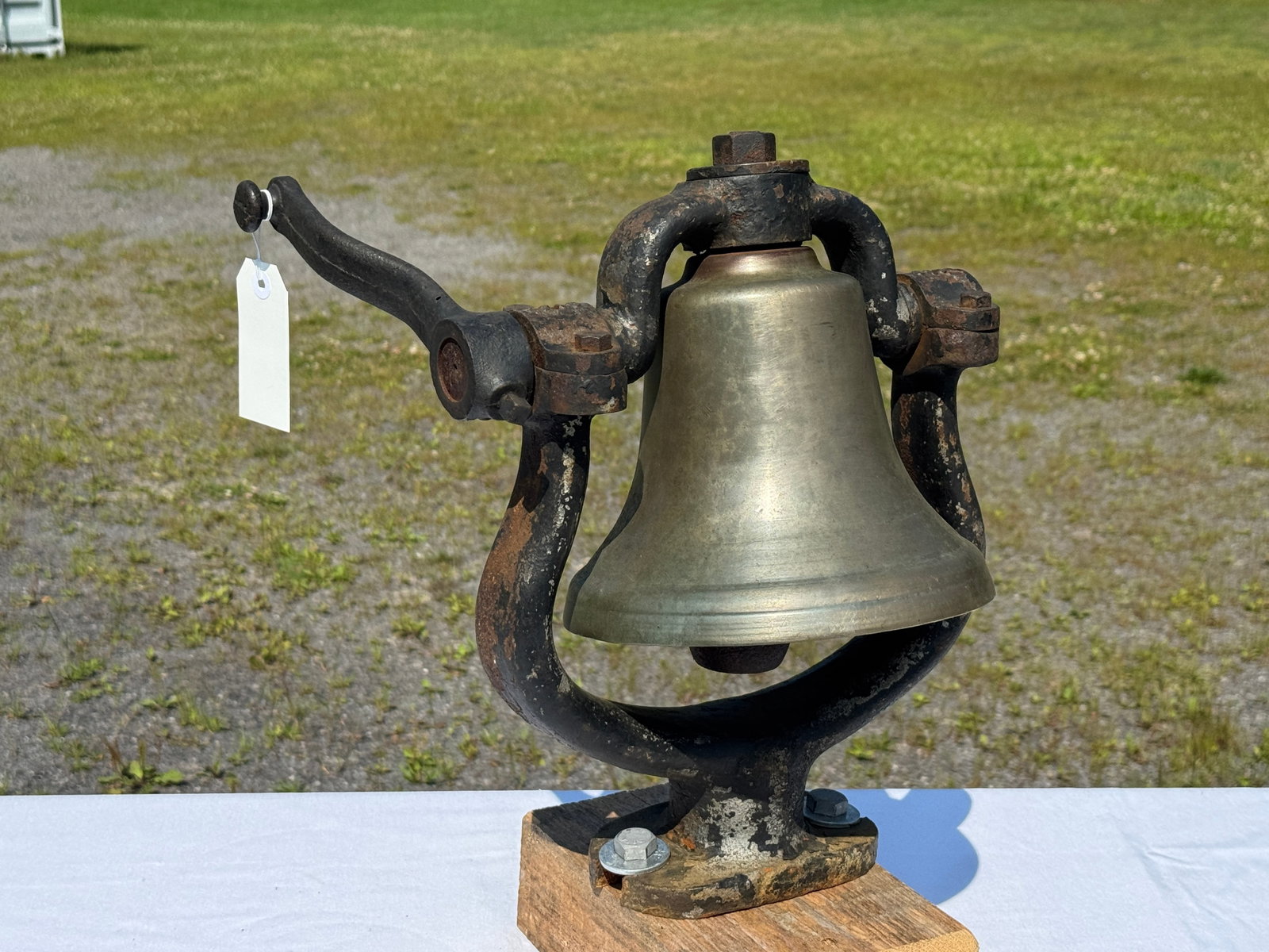 Heavy Cast Bronze Locomotive Bell (1 of 3)