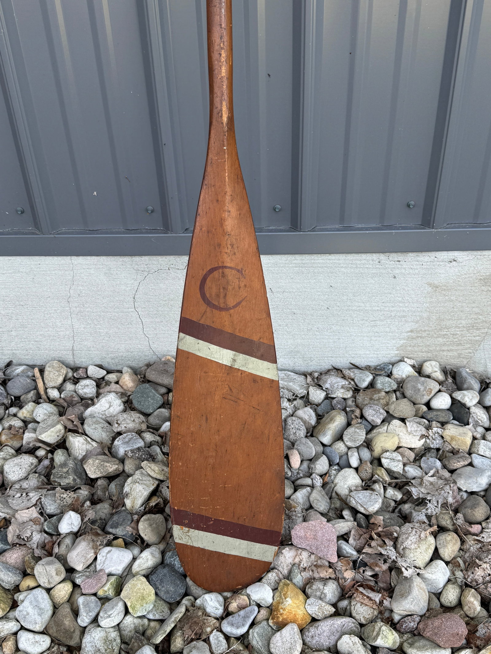 Canoe Paddle with Painted C: 54" long