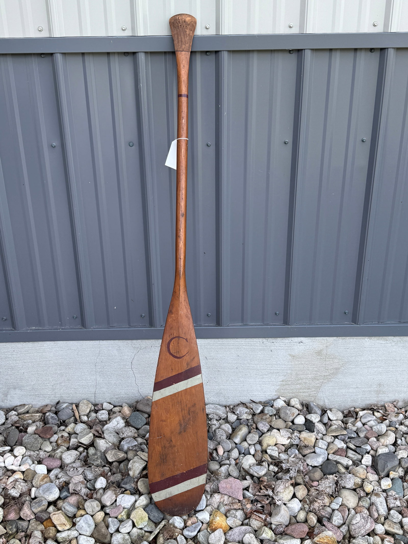 Canoe Paddle with Painted C - 4