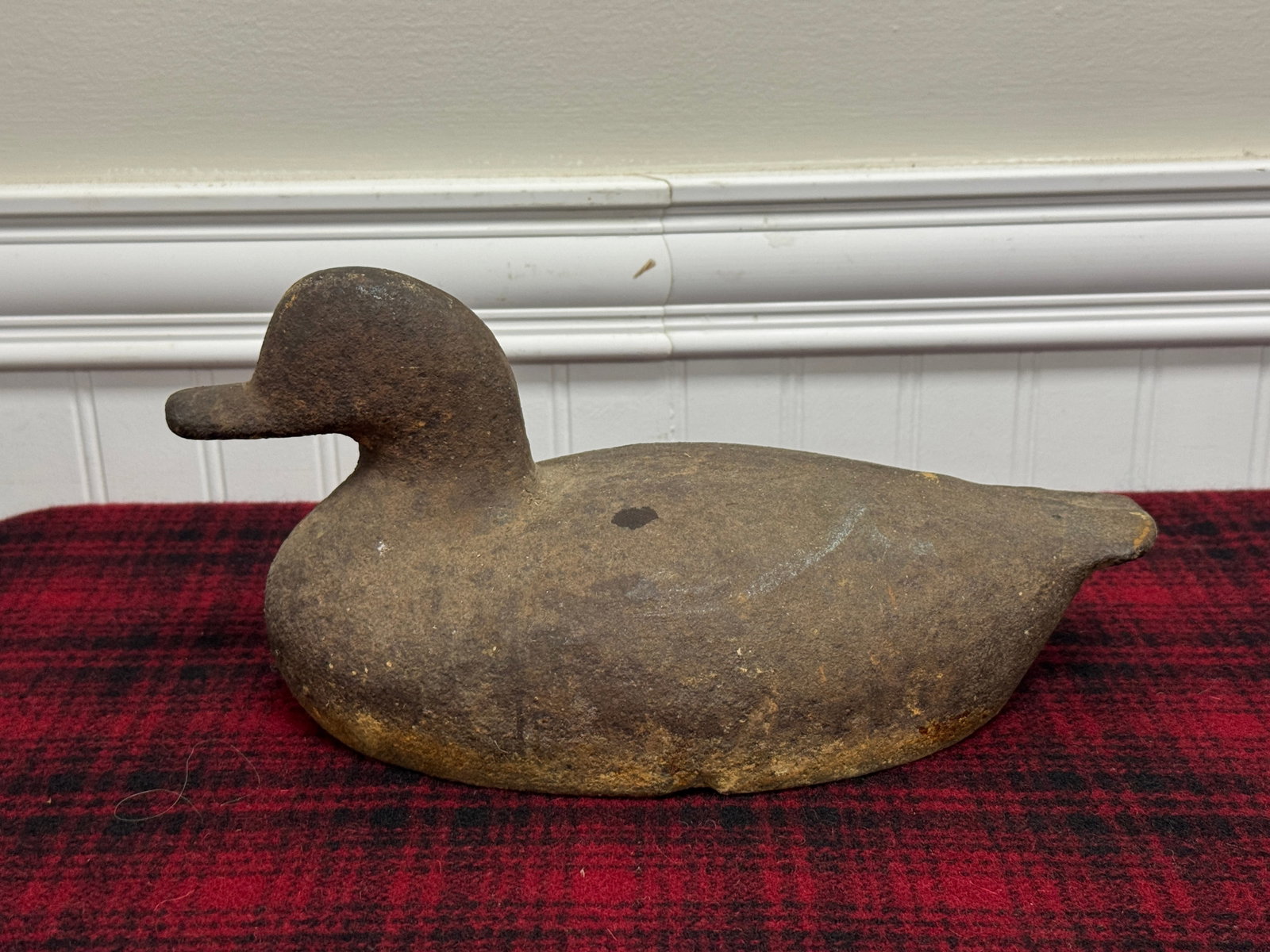 Sink Box Cast Iron Duck Weight - Life Size: 12.5" long