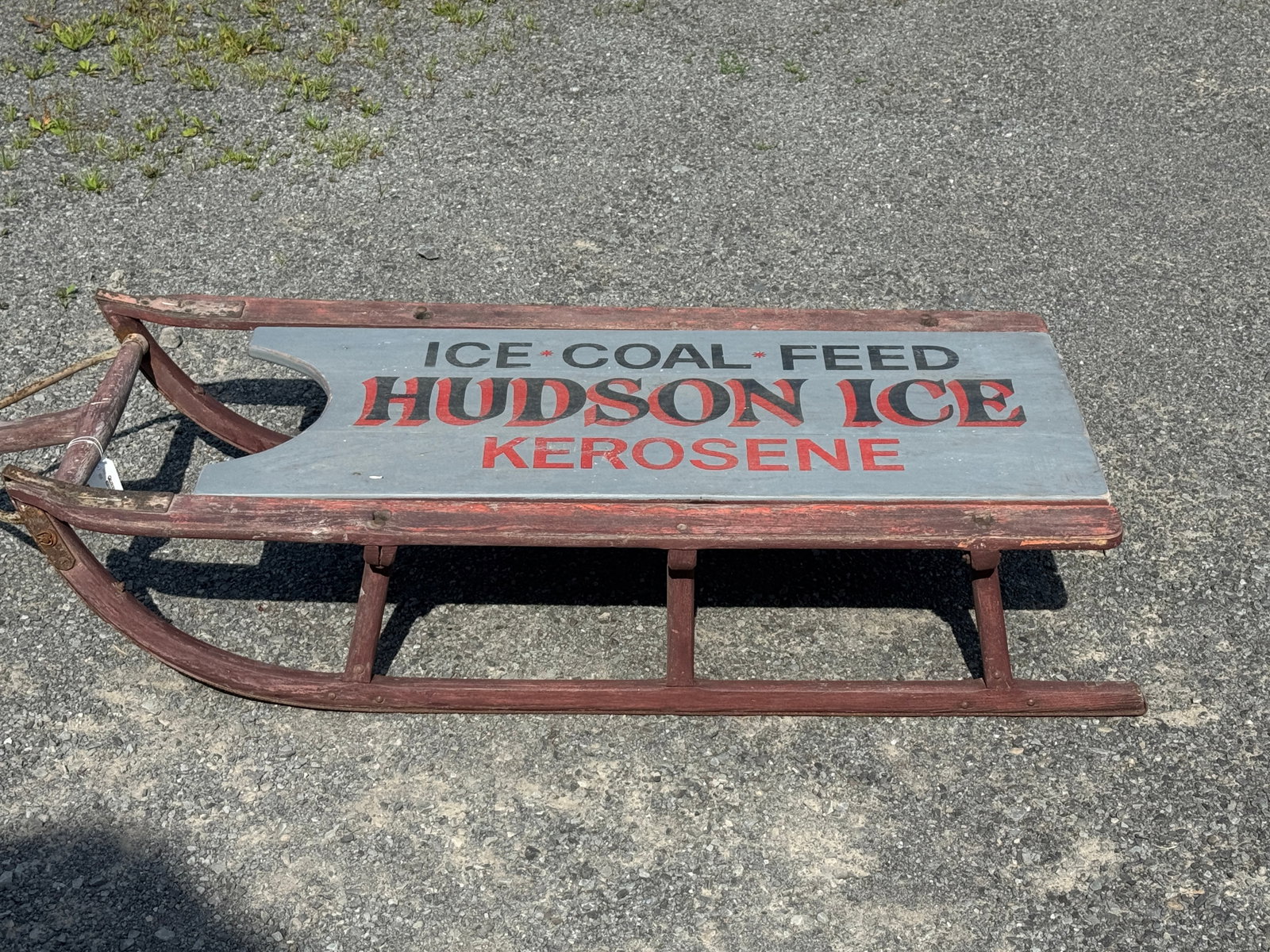 Hudson Ice Freight Sled w/ Painted Deck: 55" tall x 25" wide