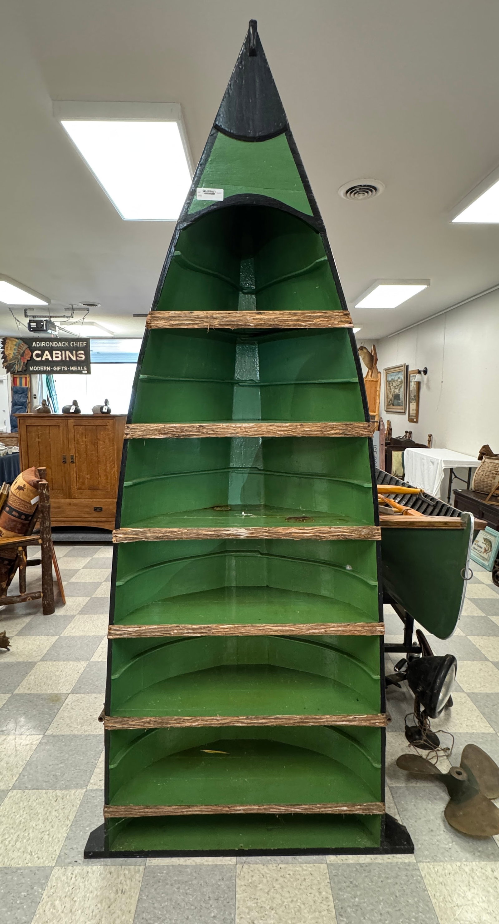 Adirondack Guideboat Display Shelf - 2