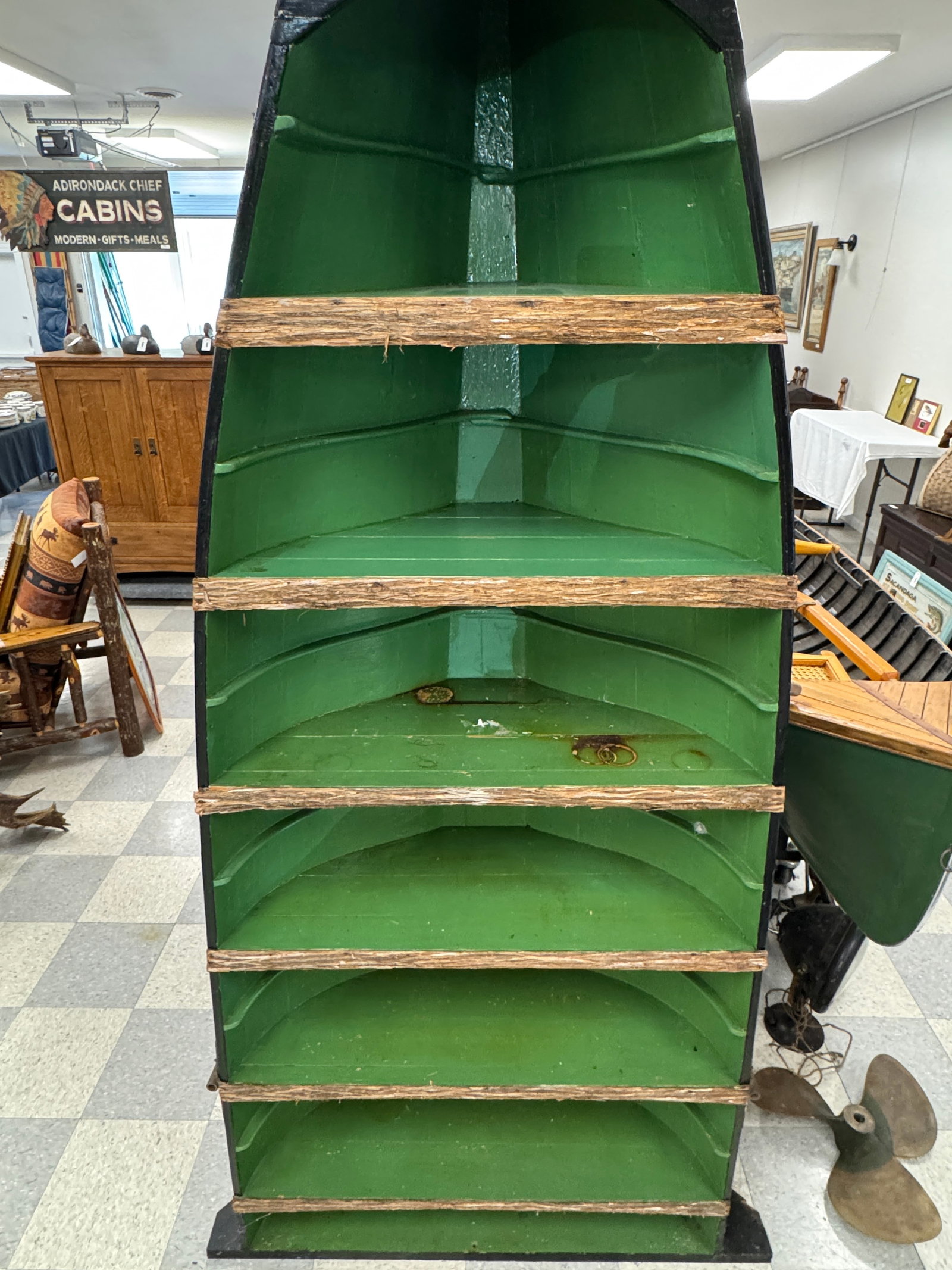 Adirondack Guideboat Display Shelf - 5