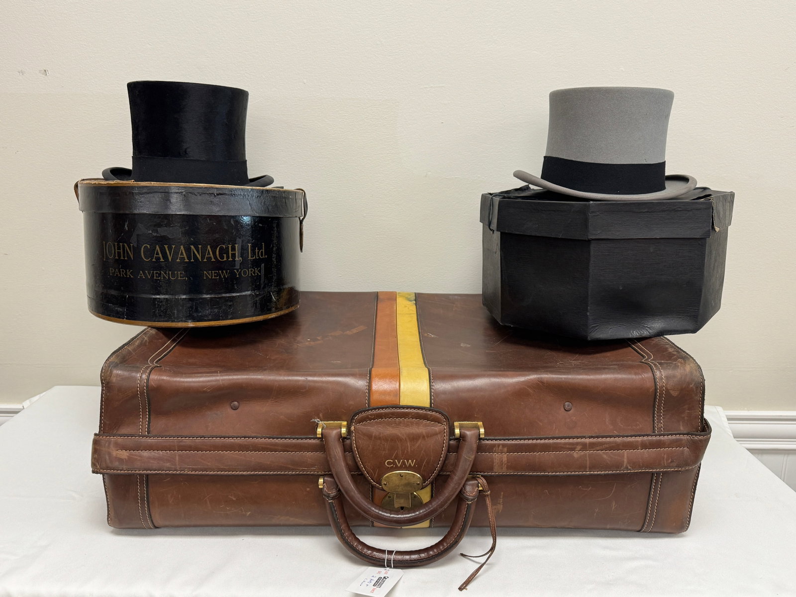 C.V. Whitney Gucci Suitcase & 2 Cavanagh Hats (1 of 8)