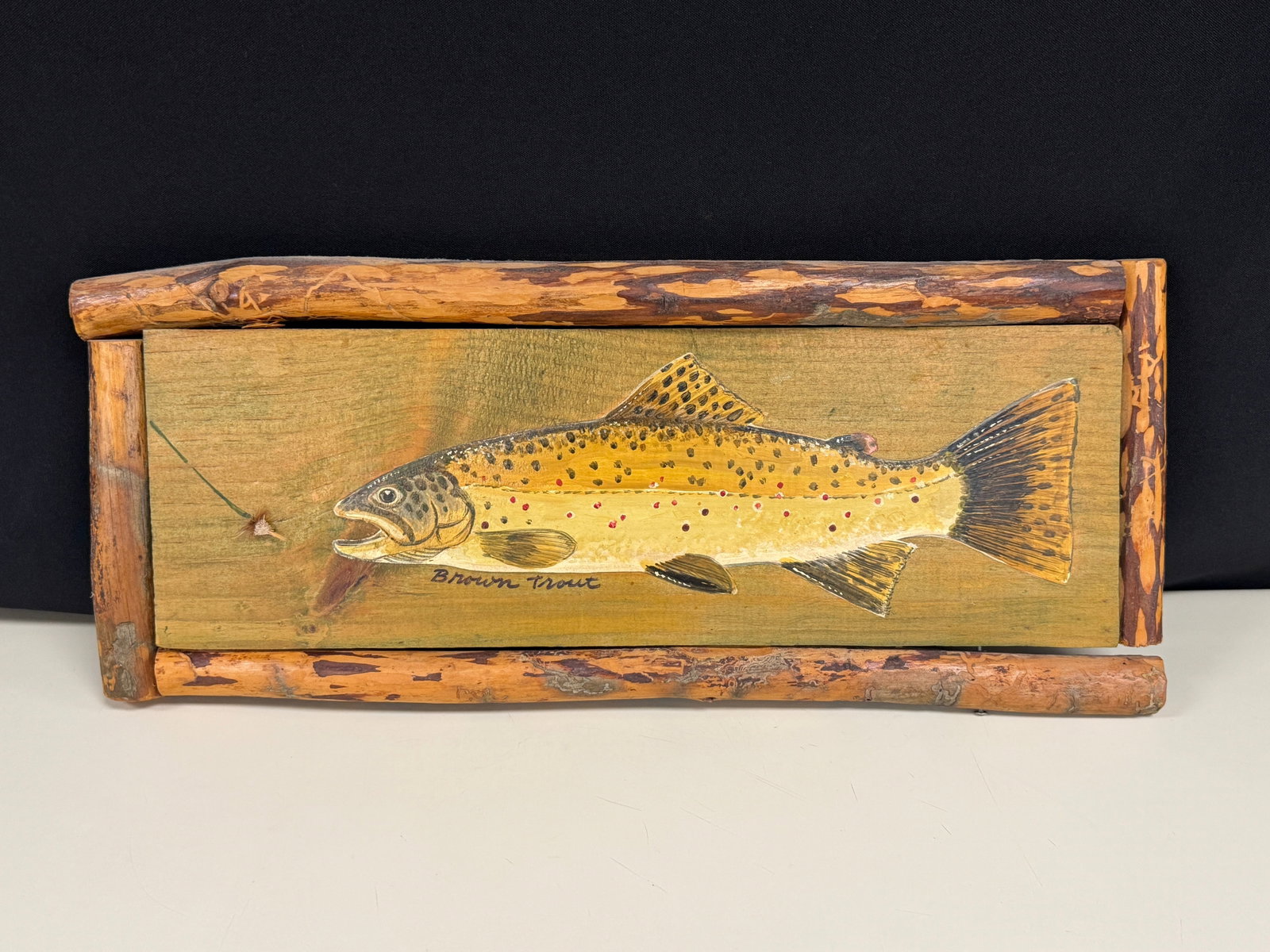 Dave Parker Oil Painting of a Brown Trout (1 of 3)