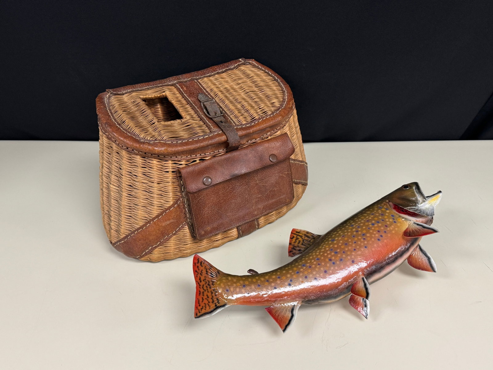 Trout Creel and Mounted Trout (1 of 4)