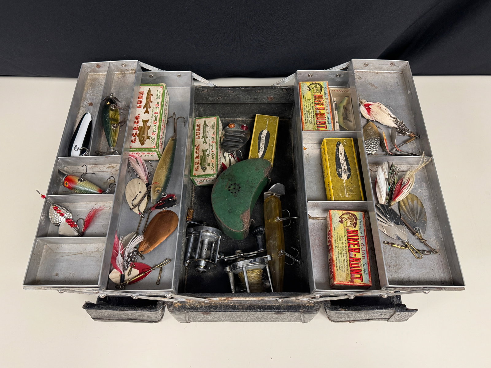 Vintage Leather Tackle Box (1 of 5)