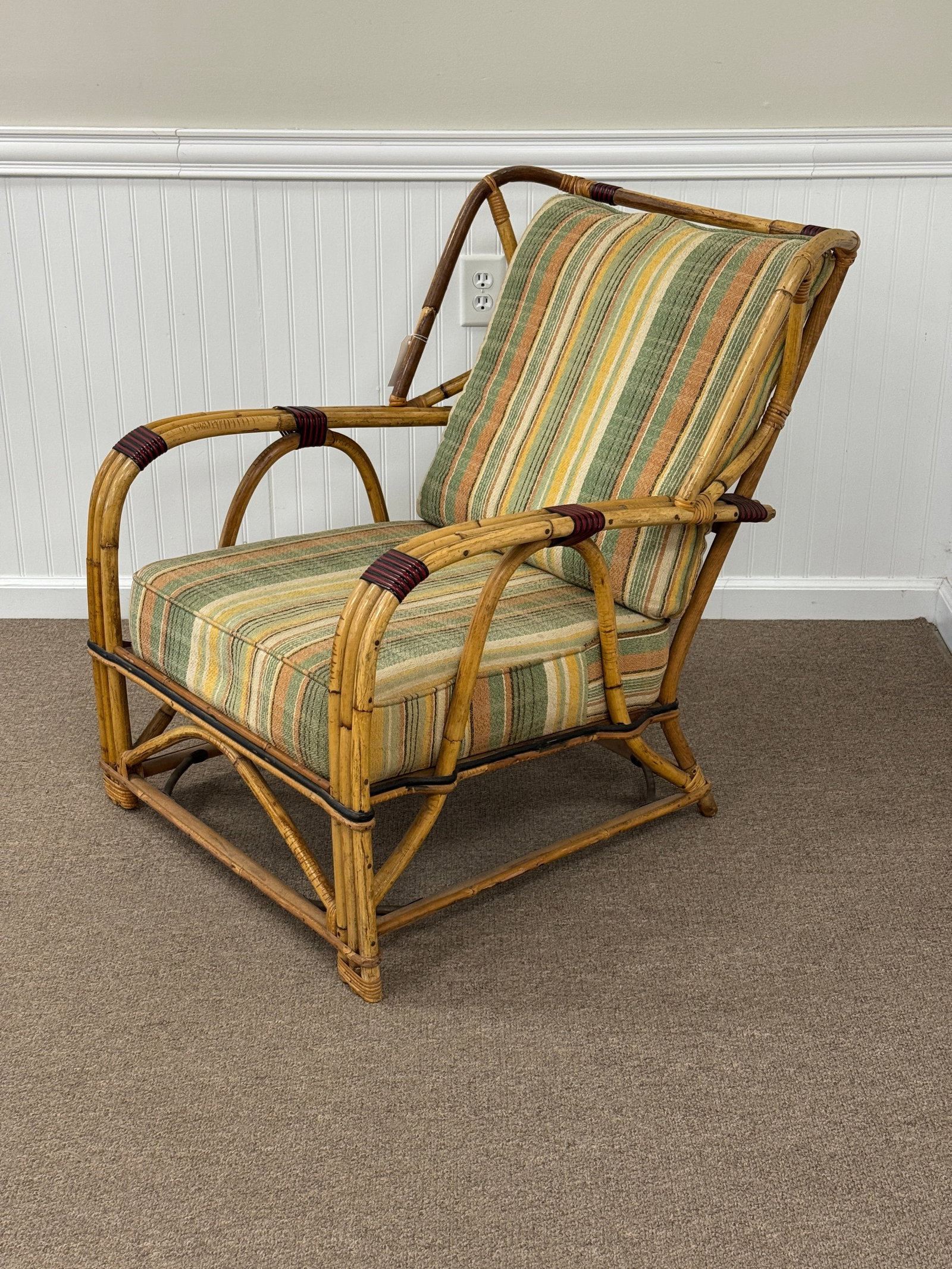Vintage Bamboo Arm Chair (1 of 4)
