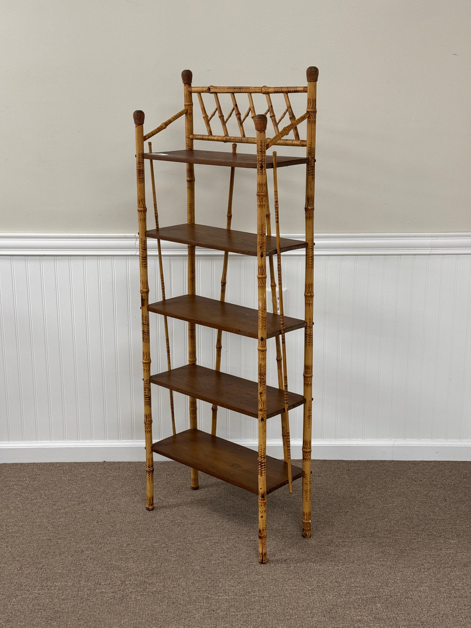 Bamboo Display Stand: 20" wide x 55" tall x 8" deep.