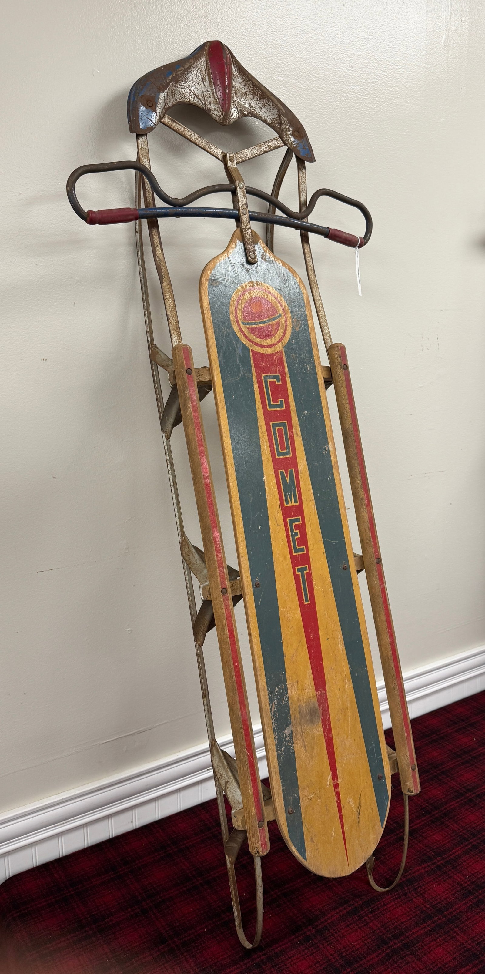 Comet Runner Sled: 5' long . Deco style.