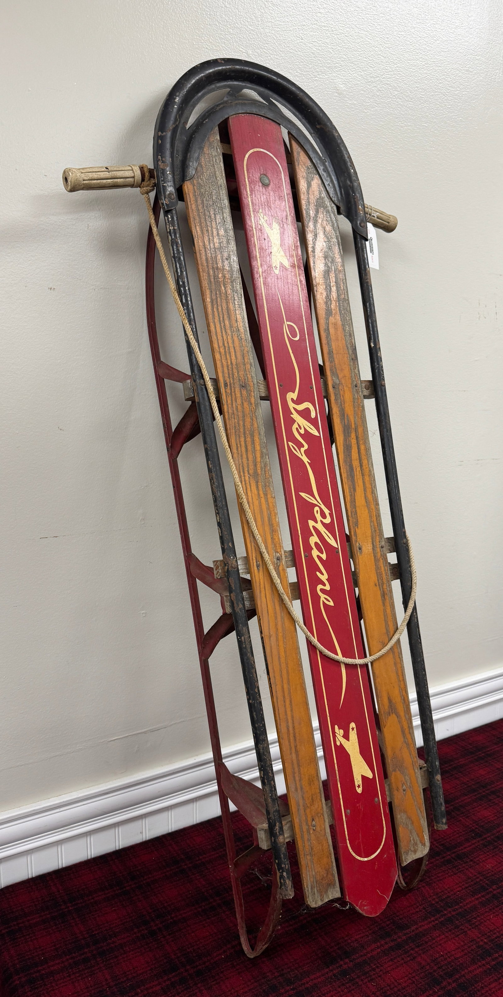 Sky Plane Runner Sled: Deco style. 4.5' long