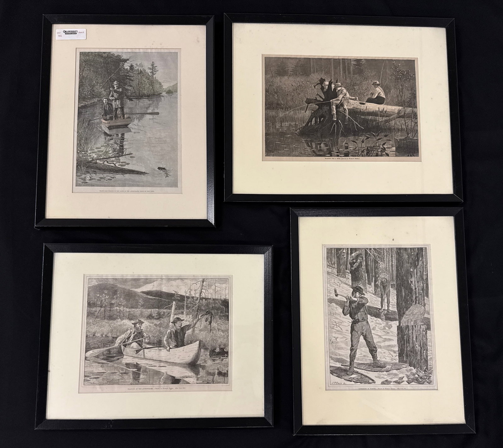 4 Framed and Matted Adirondack Scene Prints (1 of 5)