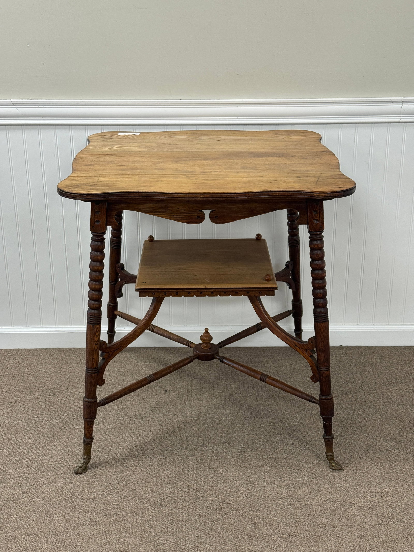Antique Oak Lamp Table (1 of 4)