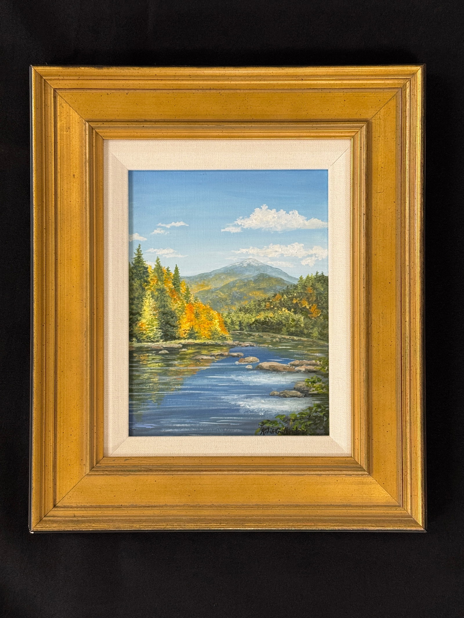 Robin Guthridge "Whiteface Mountain" Oil Painting: 11.25" x 13.5"