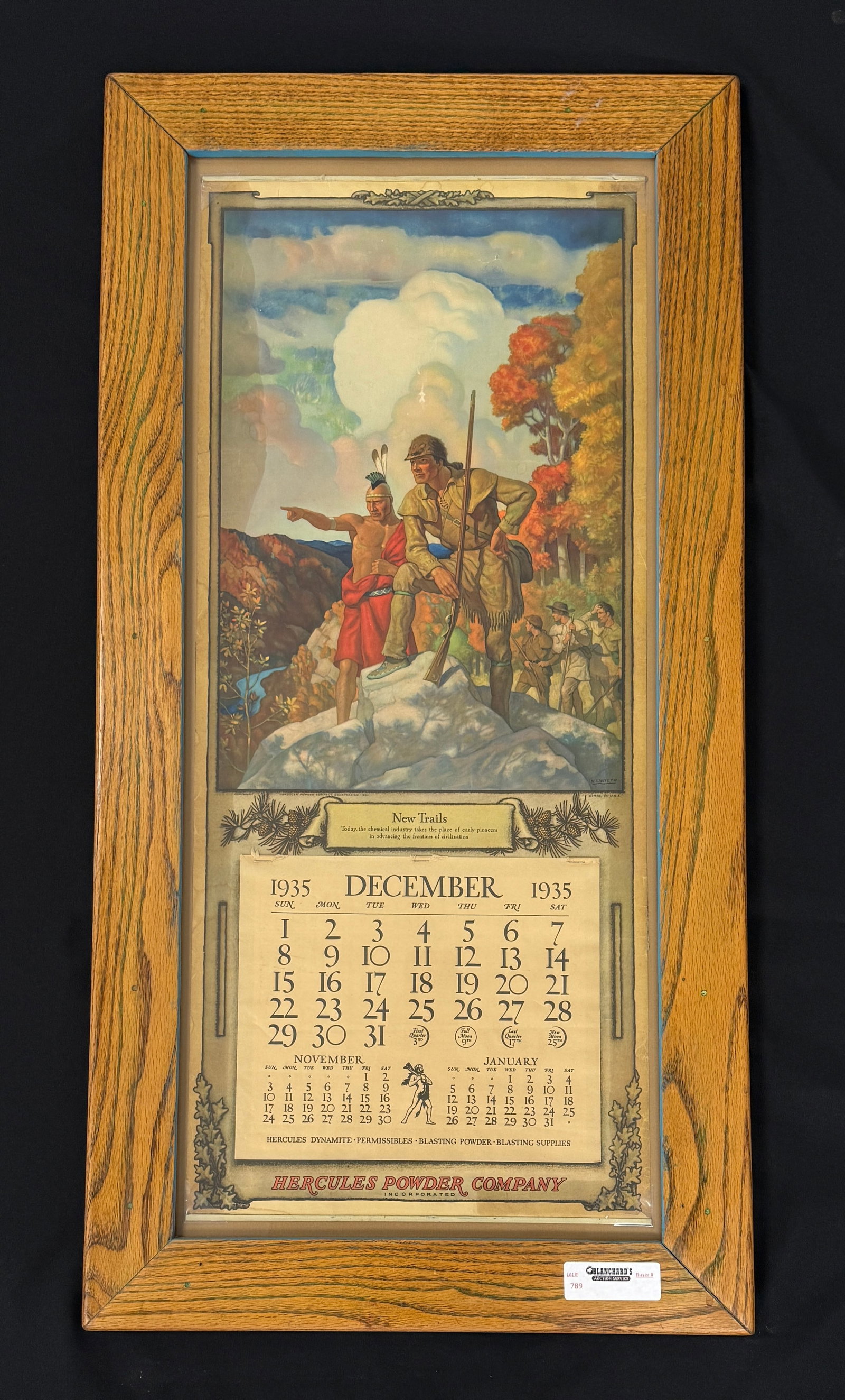 1935 Hercules Powder Co. Advertising Calendar (1 of 3)