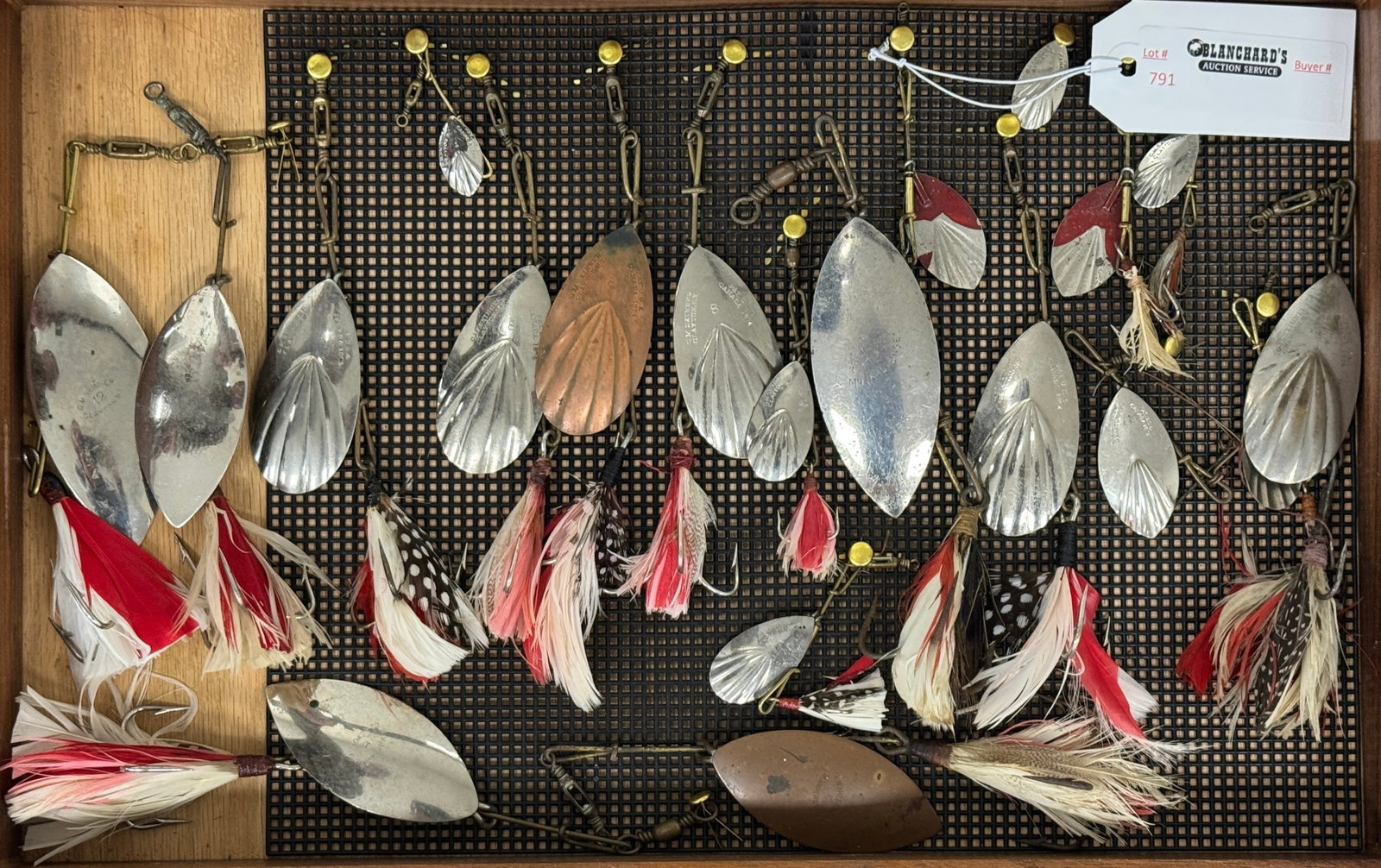 Collection of J.M. Skinner Metal Fishing Lures (1 of 4)